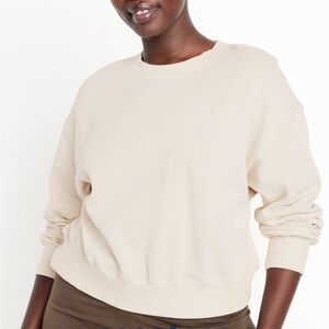 NEW Old Navy Drop-Shoulder Crop Sweatshirt